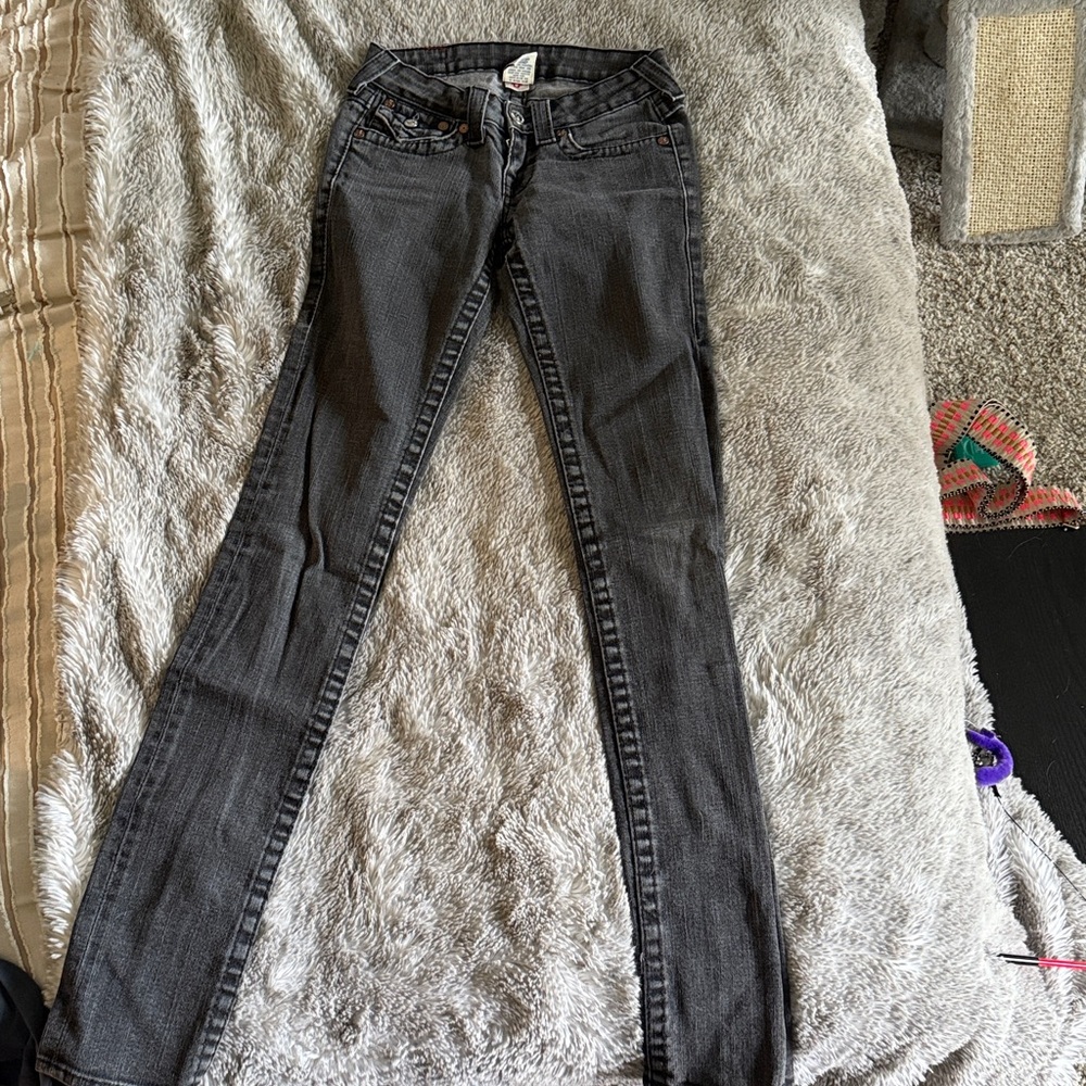 True Religion Charcoal Denim Jeans